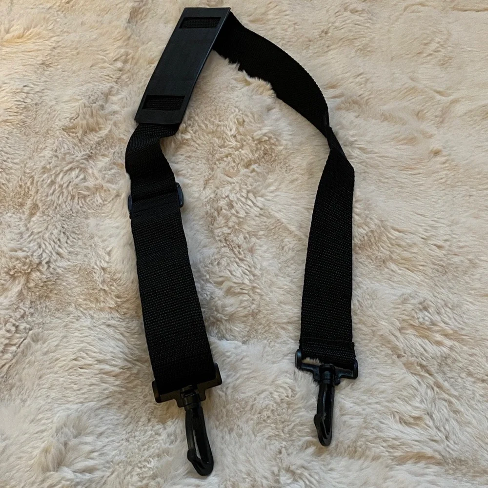 Black Adjustable Men's Woman’s Bag Shoulder Strap